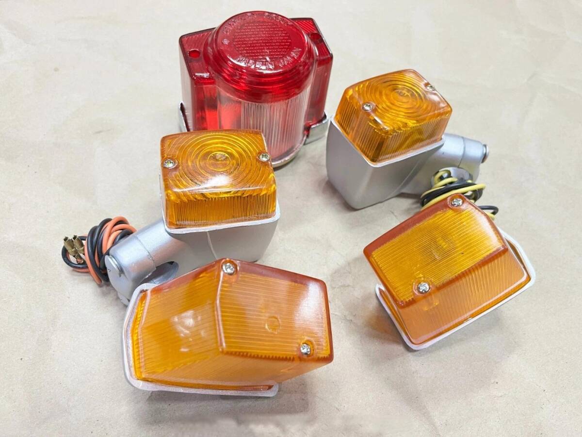 旧P HONDA 前後ウインカー&テールランプ Set C92/C95/C72/C77 パイプハンドル用拍卖