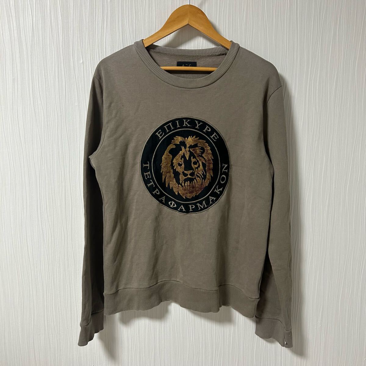 A.P.C. アー・ペー・セー クルーネック スウェット トレーナー カーキ系 メンズ サイズ1 トップス a1103拍卖