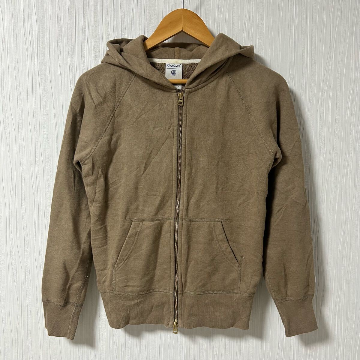 ORCIVAL オーシバル ジップアップパーカー ベージュ系 レディース サイズ0 パーカー フーディ トレーナー スウェット a1104拍卖