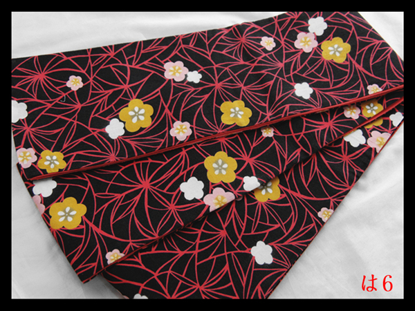 【は6】厳選逸品 半幅帯 小袋帯浴衣帯 染帯 桜紋 正絹 ◇検◇着物簪袋帯名古屋帯和装小物帯締め拍卖