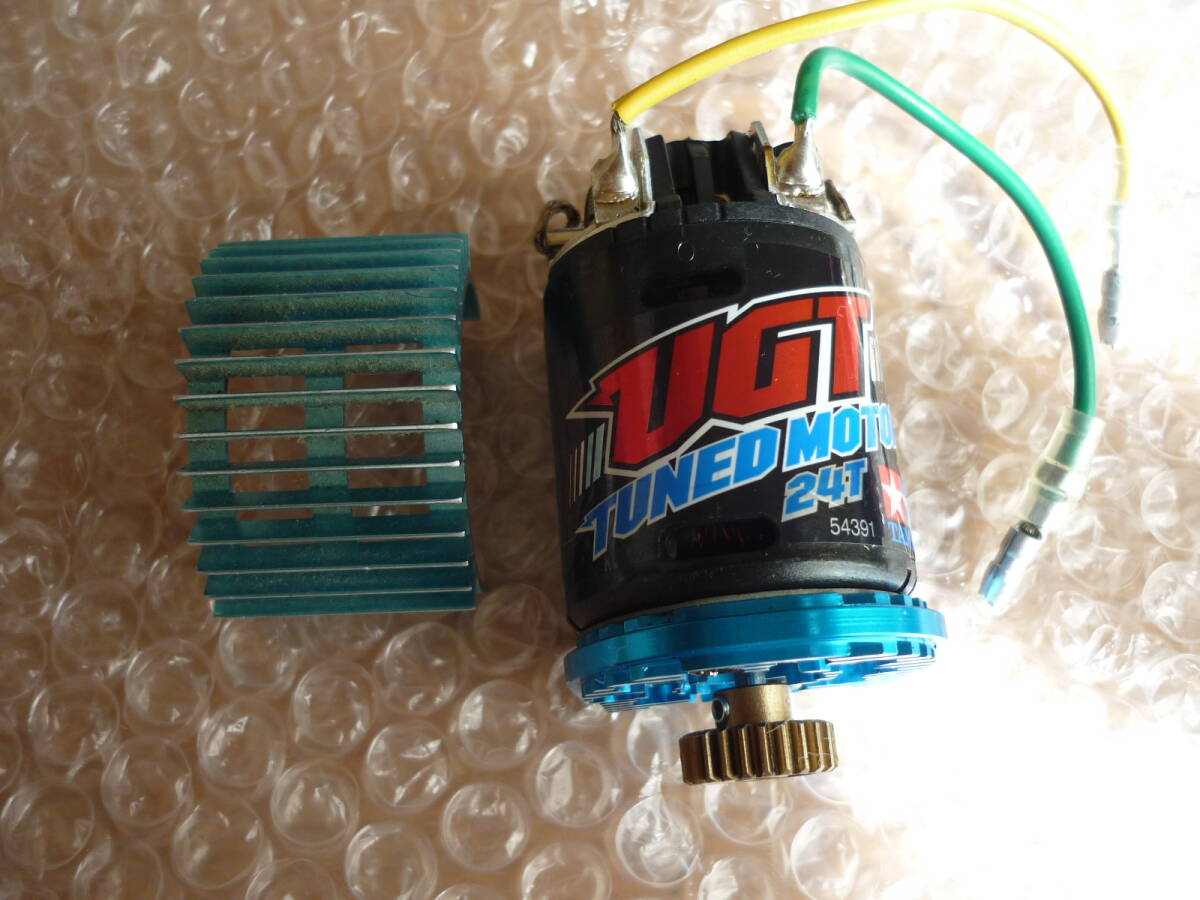 タミヤ TT-02用アルミモーターマウント ヒートシンク、タミヤ製UGTスポーツチューンドモーター 24T付です。拍卖