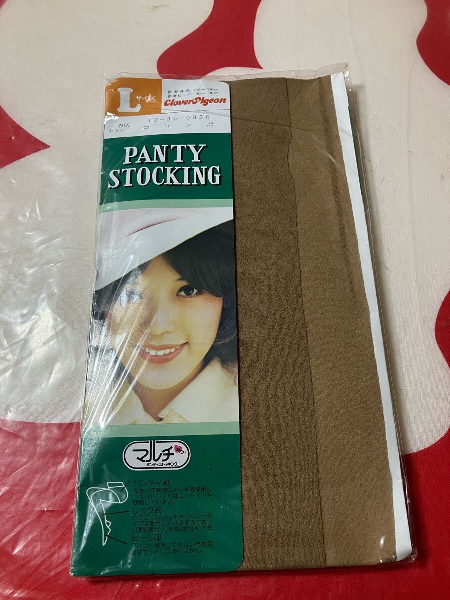 clover pigeon panty stocking L コロンボ マルチタイプ パンティストッキング パンスト 昭和 レトロ 15デニール 美しい透明度拍卖