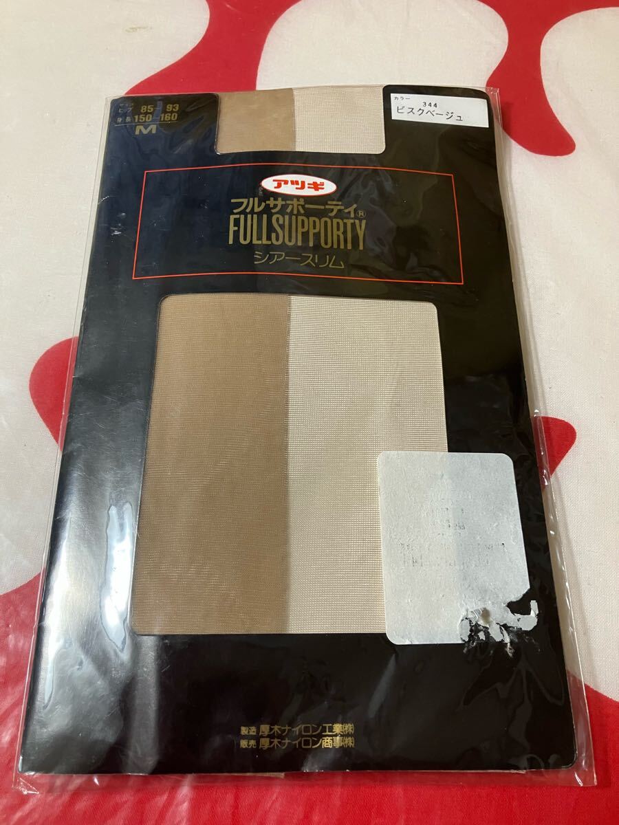 アツギ フルサポーティ シアースリム M ビスクベージュ パンティストッキング 厚木ナイロン panty stocking パンスト サポート拍卖