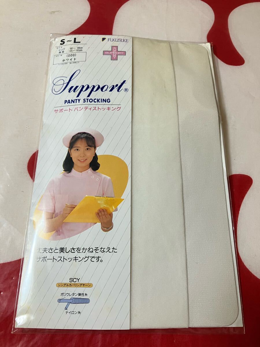 fukusuke support panty stocking ホワイト 福助 サポート パンティストッキング scy 白 ナース 看護婦 made in japan パンスト拍卖