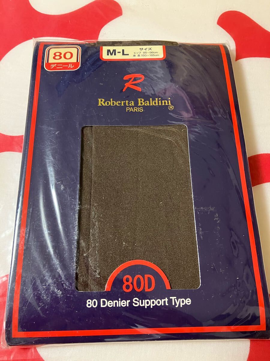 roberta baldini paris M-L 80デニール サポート タイツ ブラウン support tights 拍卖