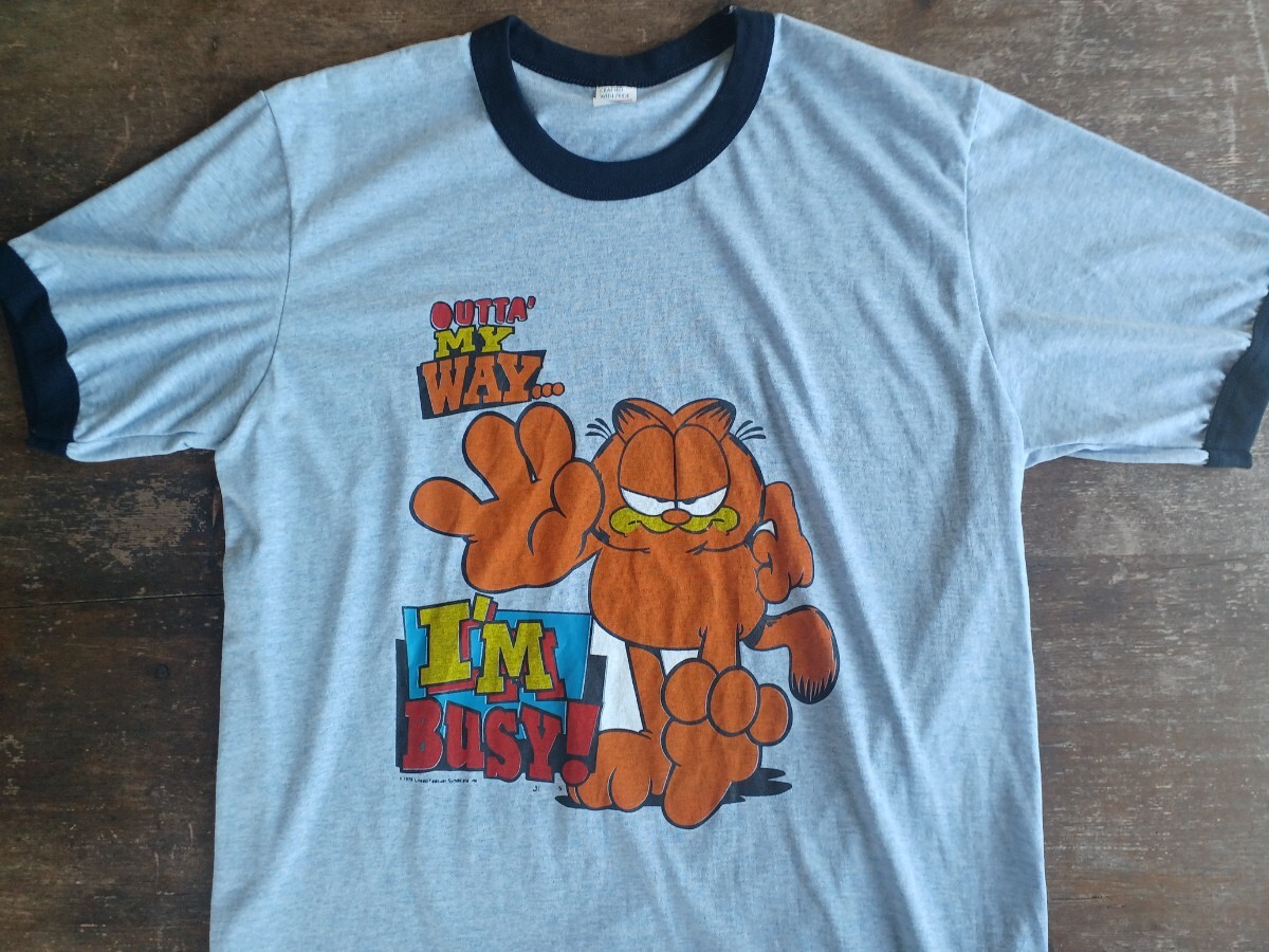 ★ガーフィールド★ ブルー Tシャツ拍卖