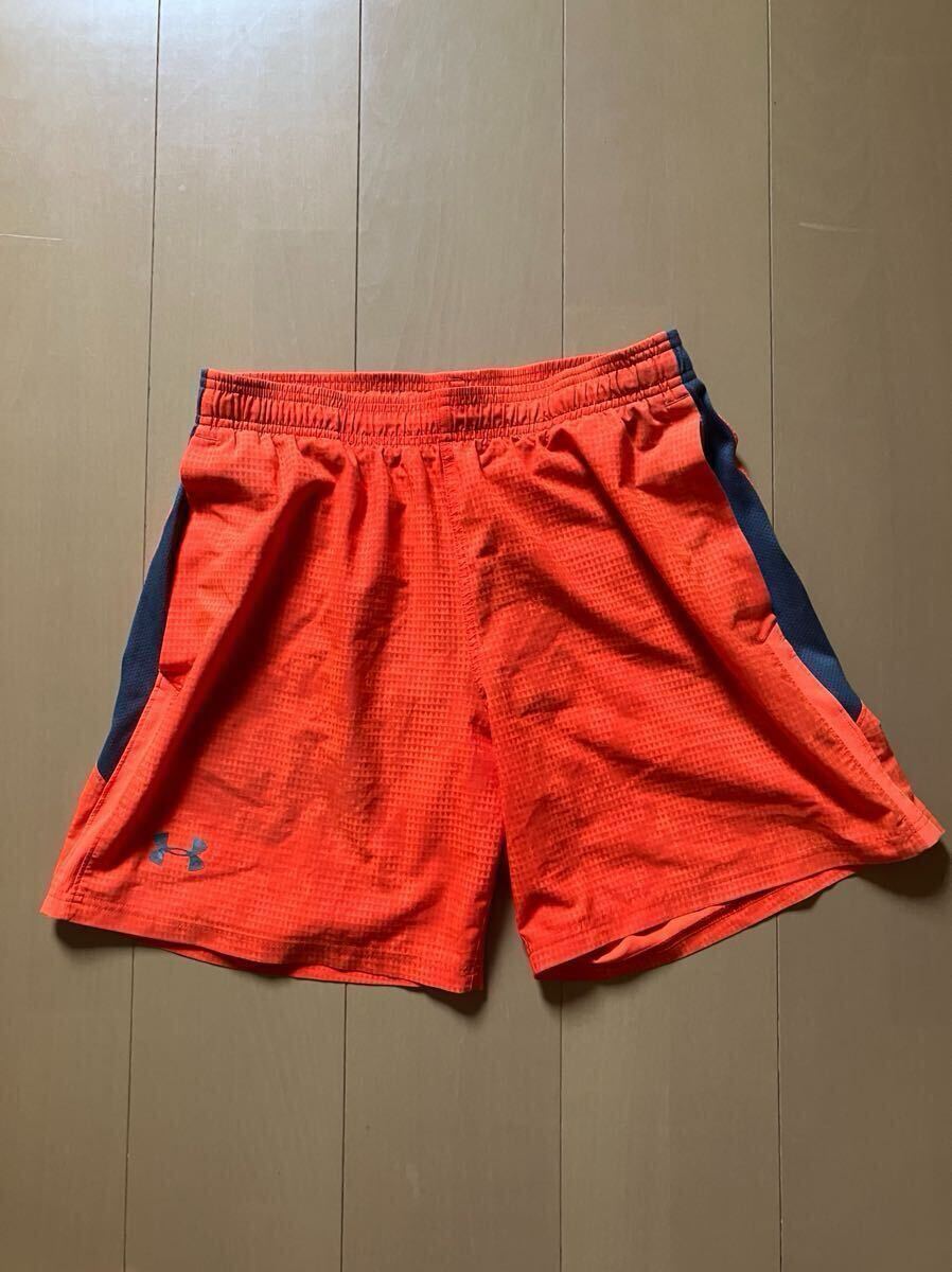 アンダーアーマー ハーフパンツ 短パン under armour ランニングパンツ インナー付き ショートパンツ拍卖