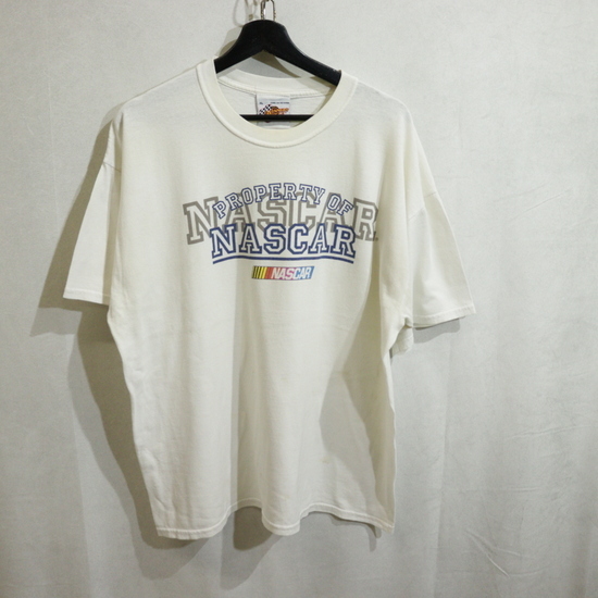 n579 2000年代製 WINNER'S CIRCLE 半袖Tシャツ■00s 表記XLサイズ 白 ホワイト NASCAR レーシング アメカジ 古着 激安拍卖