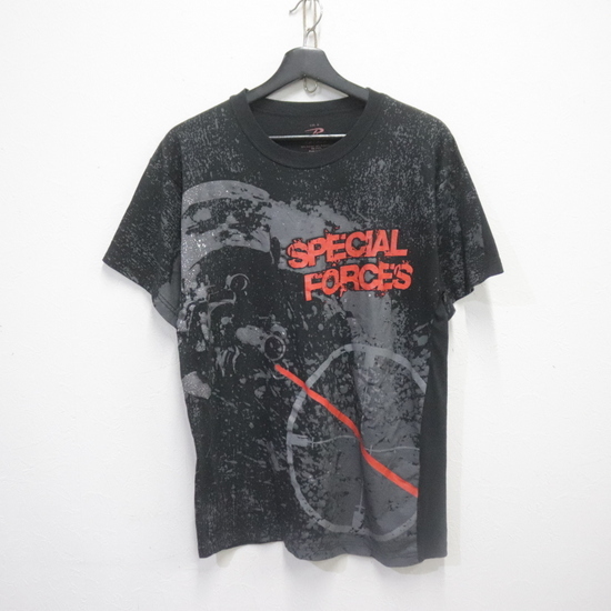 q769 2000年代製 ROTHCO 半袖Tシャツ■00s 表記Mサイズ 黒 ブラック SPECIALFORCES アメカジ ストリート 古着 古着卸 激安 ヴィンテージ拍卖