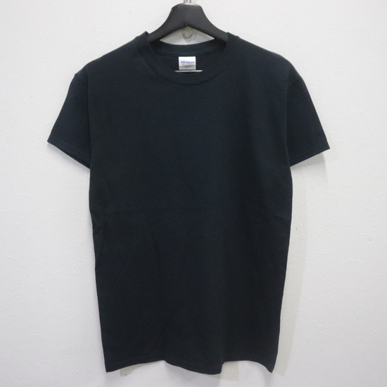 q792 2000年代製 ギルダン GILDAN 半袖Tシャツ■00s 表記Sサイズ 黒 ブラック 無地 アメカジ ストリート 古着 古着卸 激安 ヴィンテージ拍卖