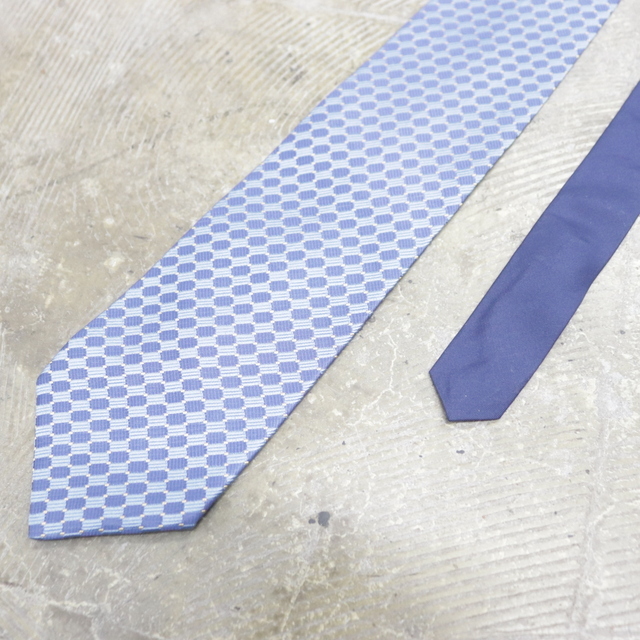 NT418 90sビンテージ トミーヒルフィガー ネクタイ USA製■1990年代製 ブルー シルク 総柄 雑貨 小物 アンティーク 古着 激安拍卖