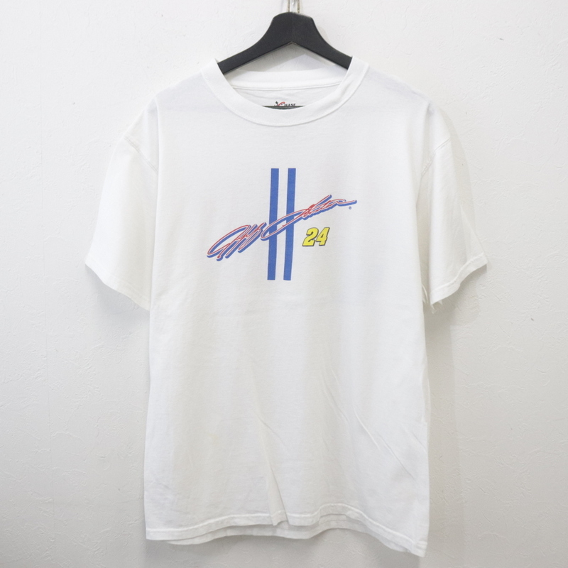 J688 2000年代製 CHASE 半袖Tシャツ■00s 表記Mサイズ 白 ホワイト NASCAR レーシング DUPONT アメカジ ストリート 古着 古着卸 激安 90s拍卖
