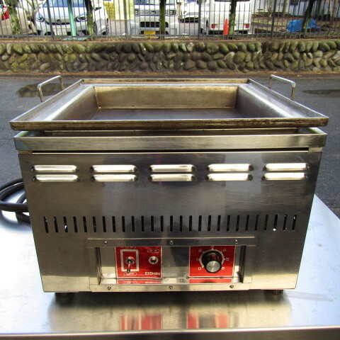 【埼玉発】EISHIN エイシン電気 業務用 電気グリドル 電気グリラー 卓上鉄板焼 ホットプレート 三相200V 中古★6-1127拍卖