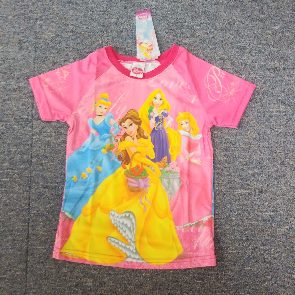 DISNEY ディズニー プリンセス 女の子 半袖Tシャツ 5号サイズ拍卖