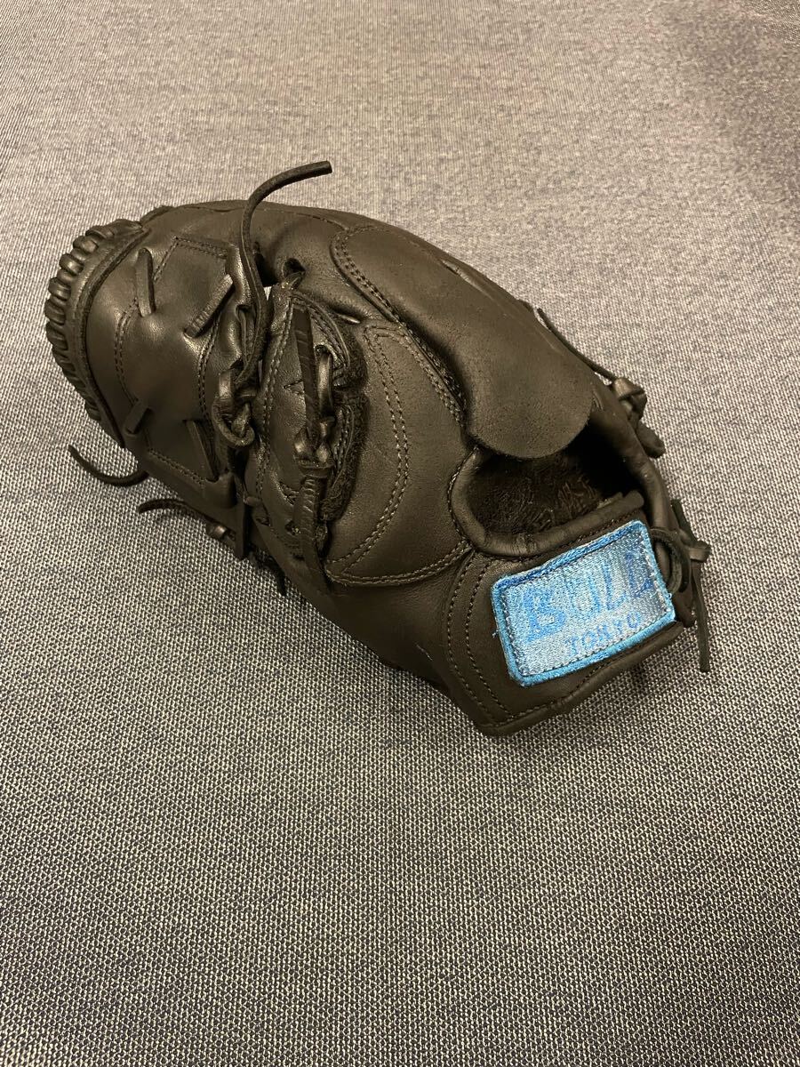 東駒 野球 硬式グローブ 一般用 大人 左投げ グラブ  左利き 投手 黒 ブラック 高校野球対応 Bull ブル サウスポー 匿名配送拍卖