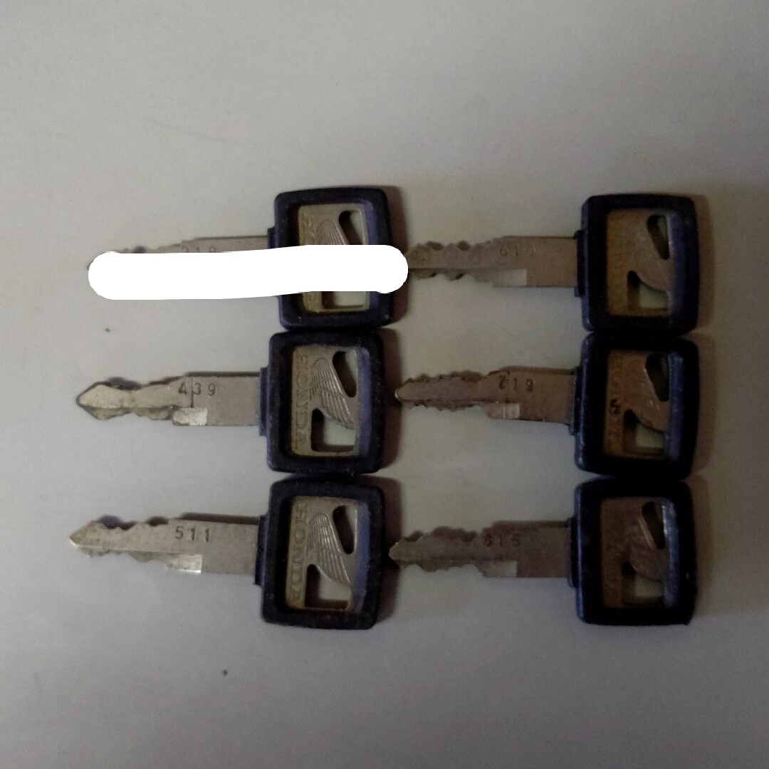 ホンダ純正 イグニッションキー 額縁キー 鍵 カギ 数字3桁 送料スマートレター ¥210 当時物 CBX400F 拍卖