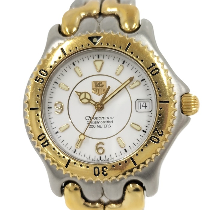 TAG Heuer 腕時計 セル クロノメーター 自動巻 SS GP ホワイト文字盤 WG5120-P0拍卖