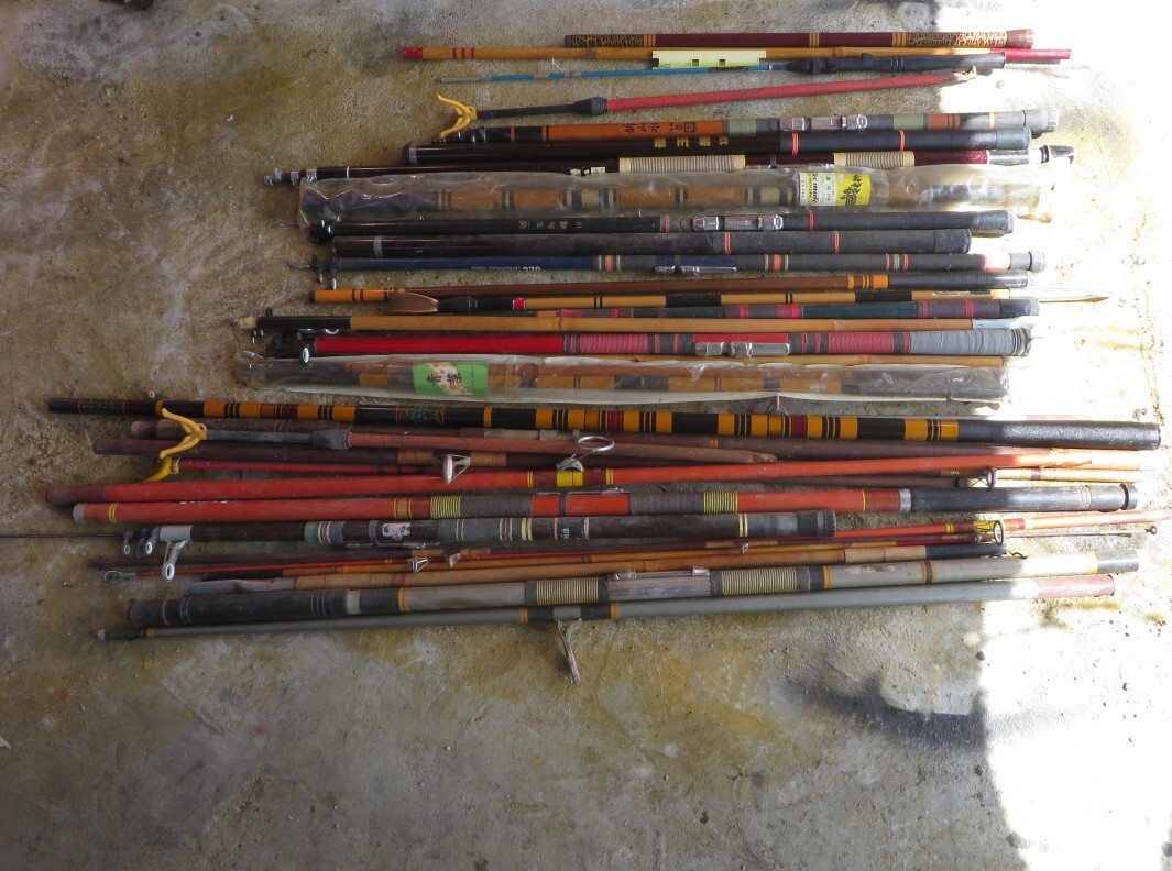 X-583■釣り具 さお 竿 竿タテ などイロイロ セット 現状渡し ジャンク拍卖