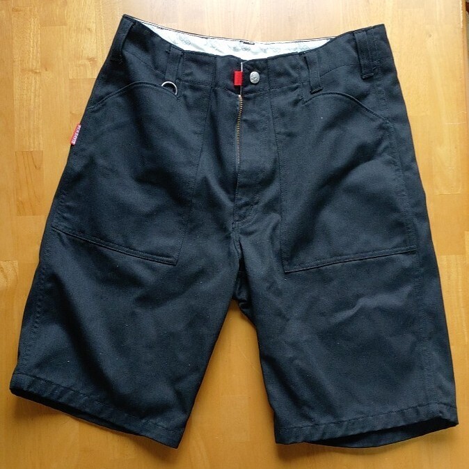 BEN DAVIS/ベンデイビス デニムハーフパンツ/ハーフデニム 黒/ブラック ウエスト32拍卖