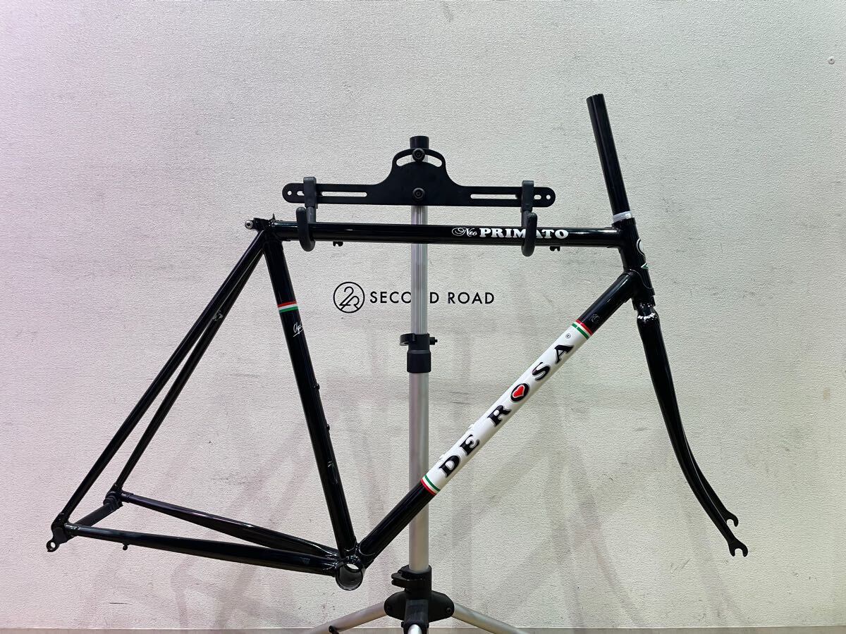 ■NEW■DE ROSA デローザ NEO PRIMATO ネオプリマート 52 ITA36×24 シェル幅70mm クロモリ ロードバイク フレーム S1120拍卖