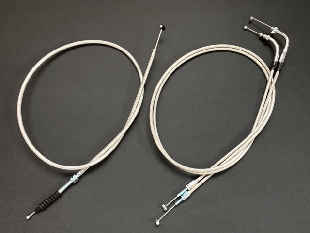 ホーク2 CB250T CB400T メッシュワイヤーセット 20cmロング 日本製拍卖