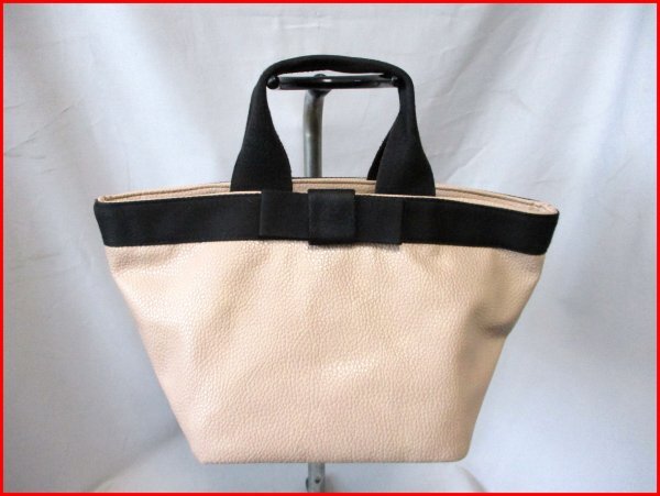 舟底型 ハンドバッグ◇ライトBR W40cm拍卖