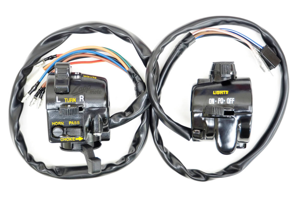 ◆◇新品 リプロ◇◆KH250 S1 S3 KH400 輸出仕様用 純正タイプ ハンドルスイッチ左右セット KAWASAKI カワサキ拍卖