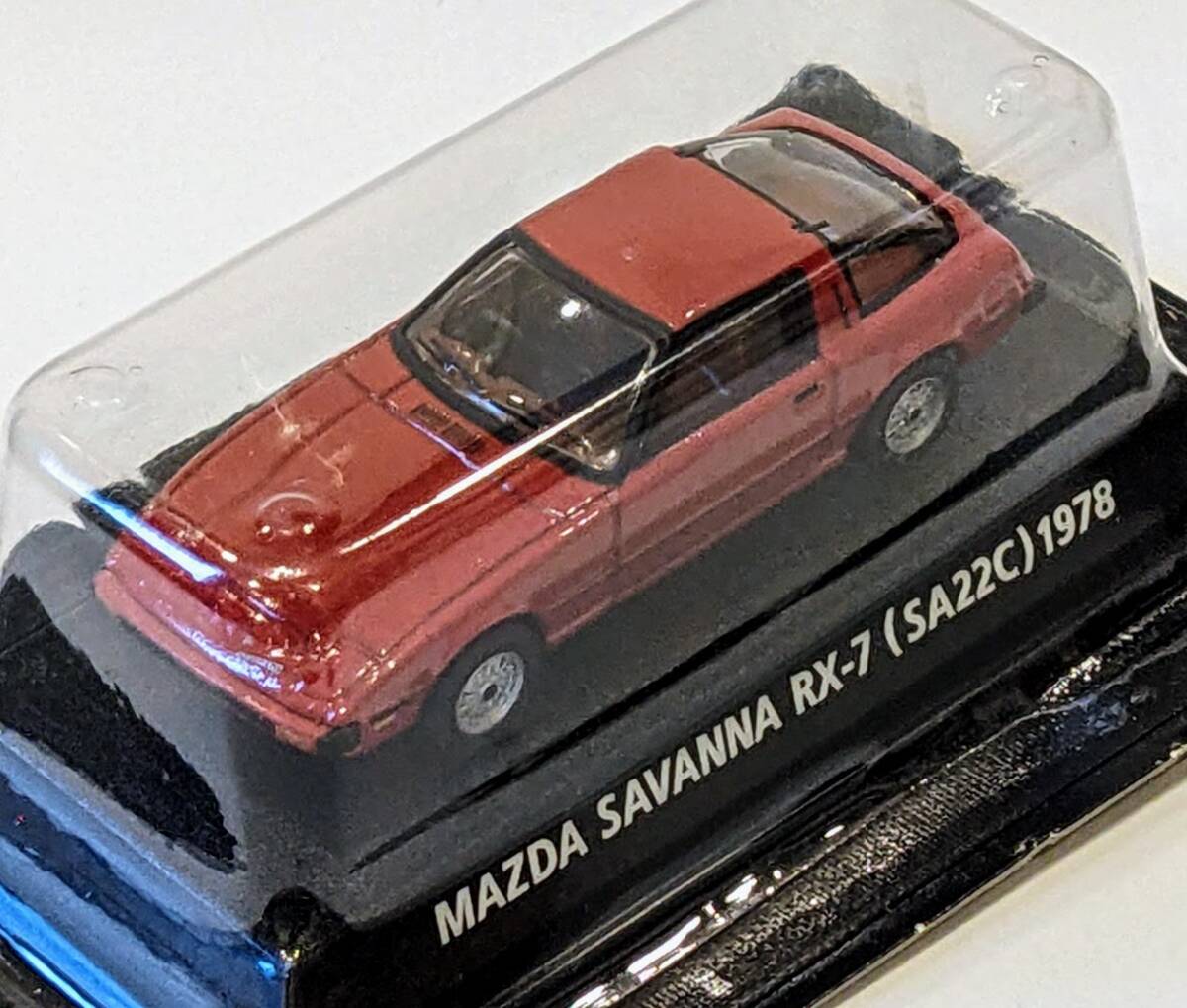 コナミ 絶版名車コレクション The Best マツダ サバンナ RX-7(SA22C)1978 赤 1/64 ブリスター未開封拍卖