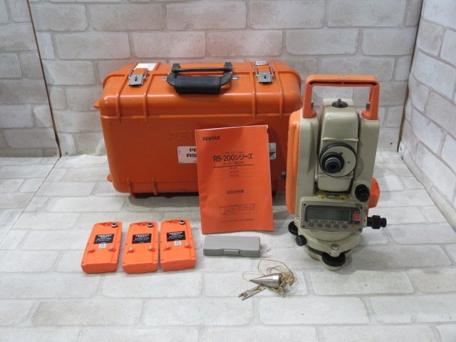 ☆Ω 新DCE 1183t PENTAX【 RS-201B 】ペンタックス トータルステーション 測量機器 領収書発行可拍卖