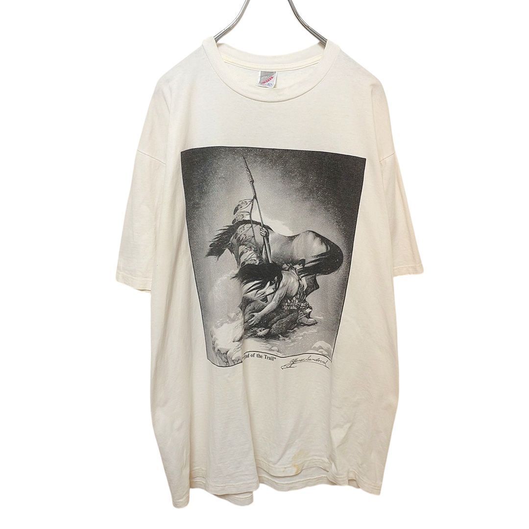 【JERZEEZ】 90s USA製 彫刻 アートTシャツ S-1738拍卖