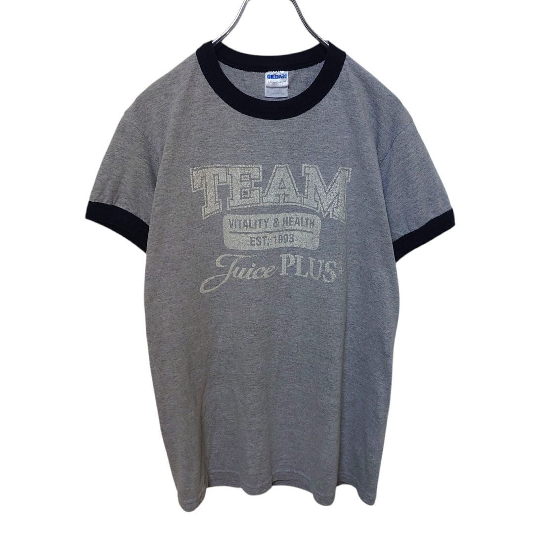 【GILDAN】 ビッグチームロゴ リンガーTシャツ S-1793拍卖