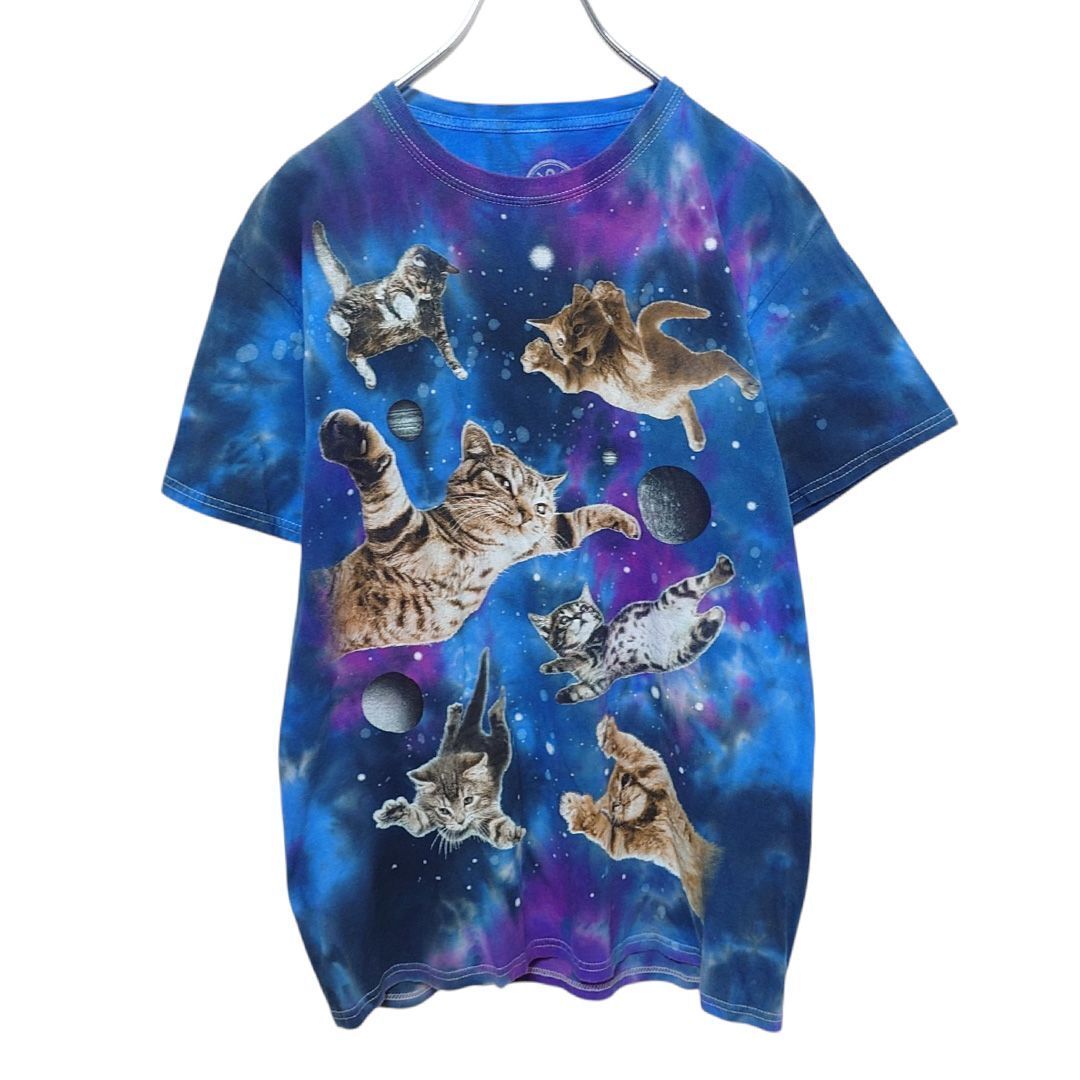 【DOM】 宇宙猫 タイダイ アニマルTシャツ S-1835拍卖