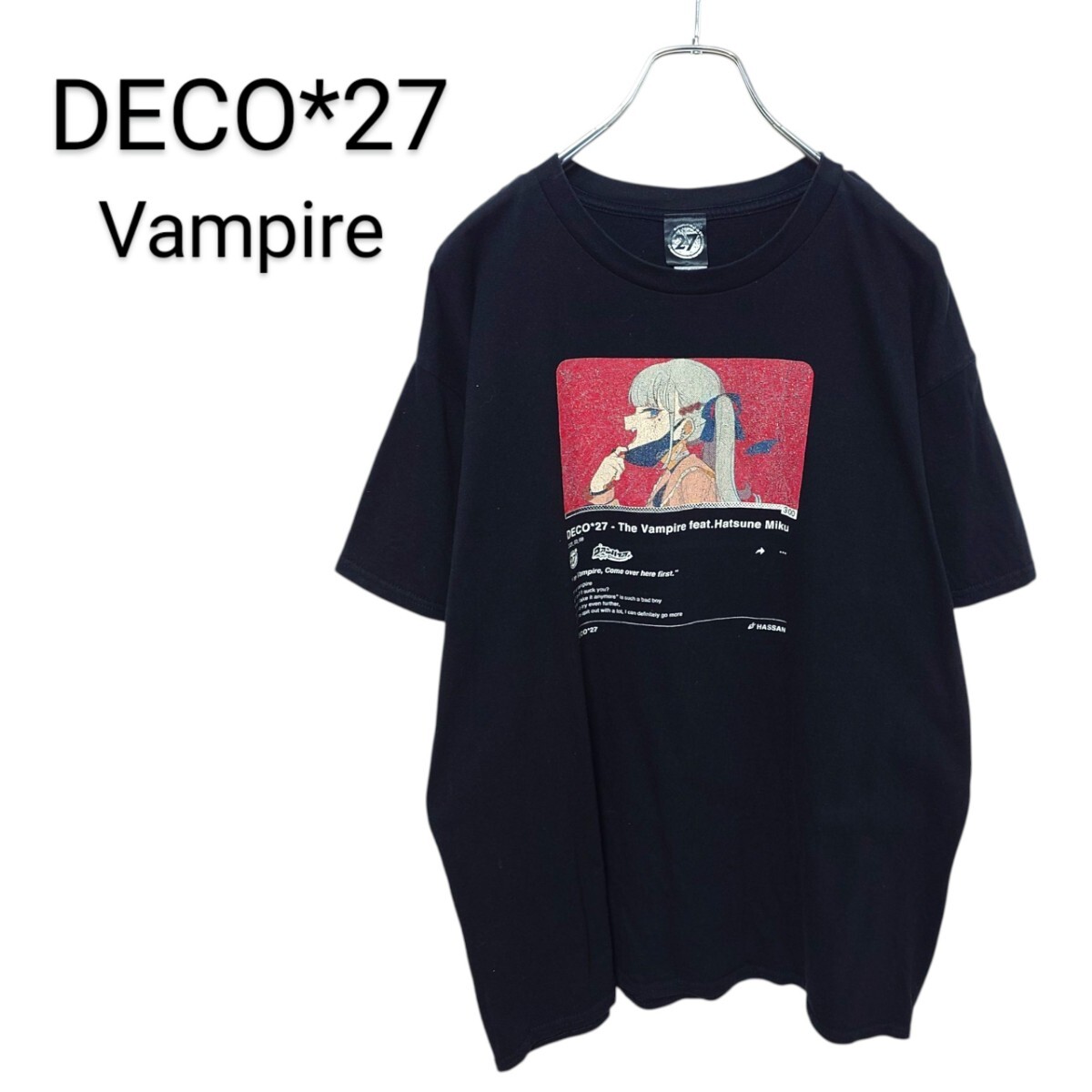 【DECO*27】ヴァンパイア 初音ミク オフィシャルTシャツ A-3742拍卖