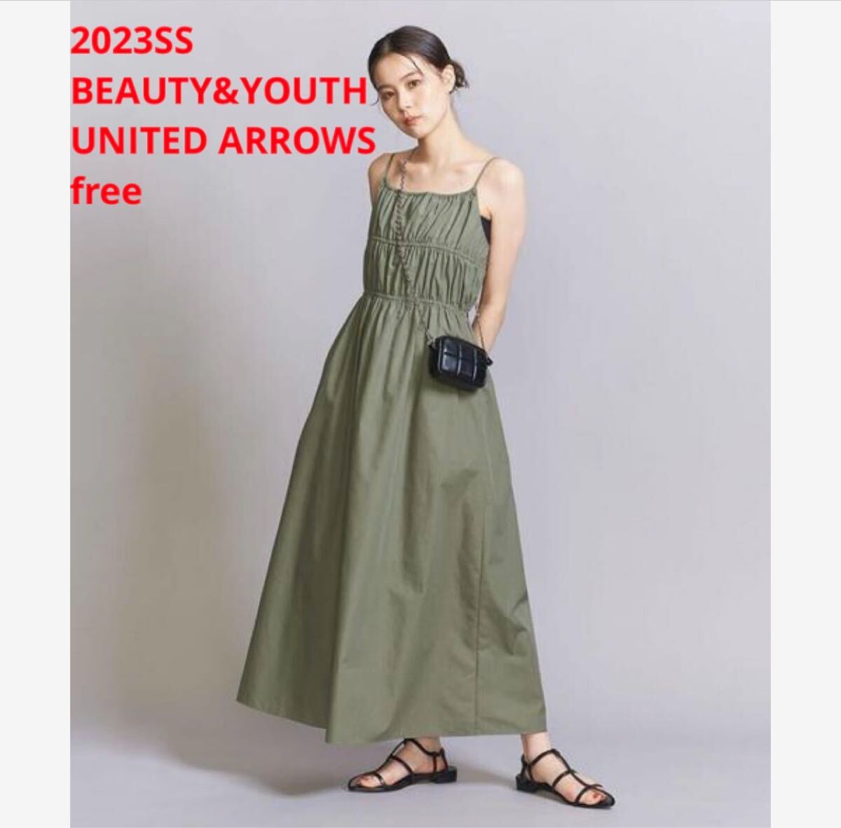 未使用*BEAUTY&YOUTH UNITED ARROWS バックリボンワンピ拍卖
