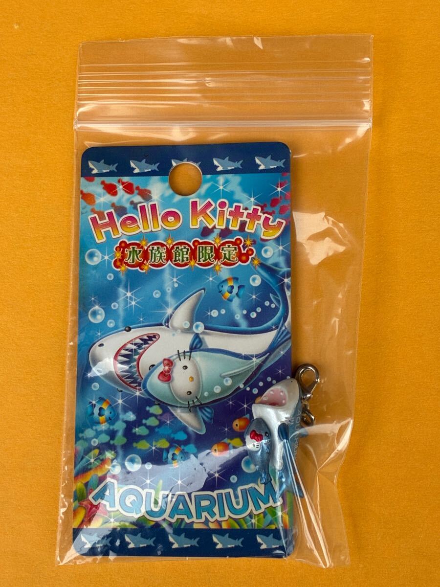 ★レア★未使用品★水族館限定 AQUARIUM アクアリウム ファスナーマスコット根付け★コバンザメ サメ★ご当地キティ ハローキティ 拍卖