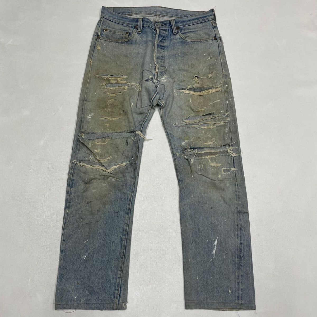 70s 66後期? 雰囲気系 Levi's リーバイス 赤耳 デニム ジーンズ拍卖