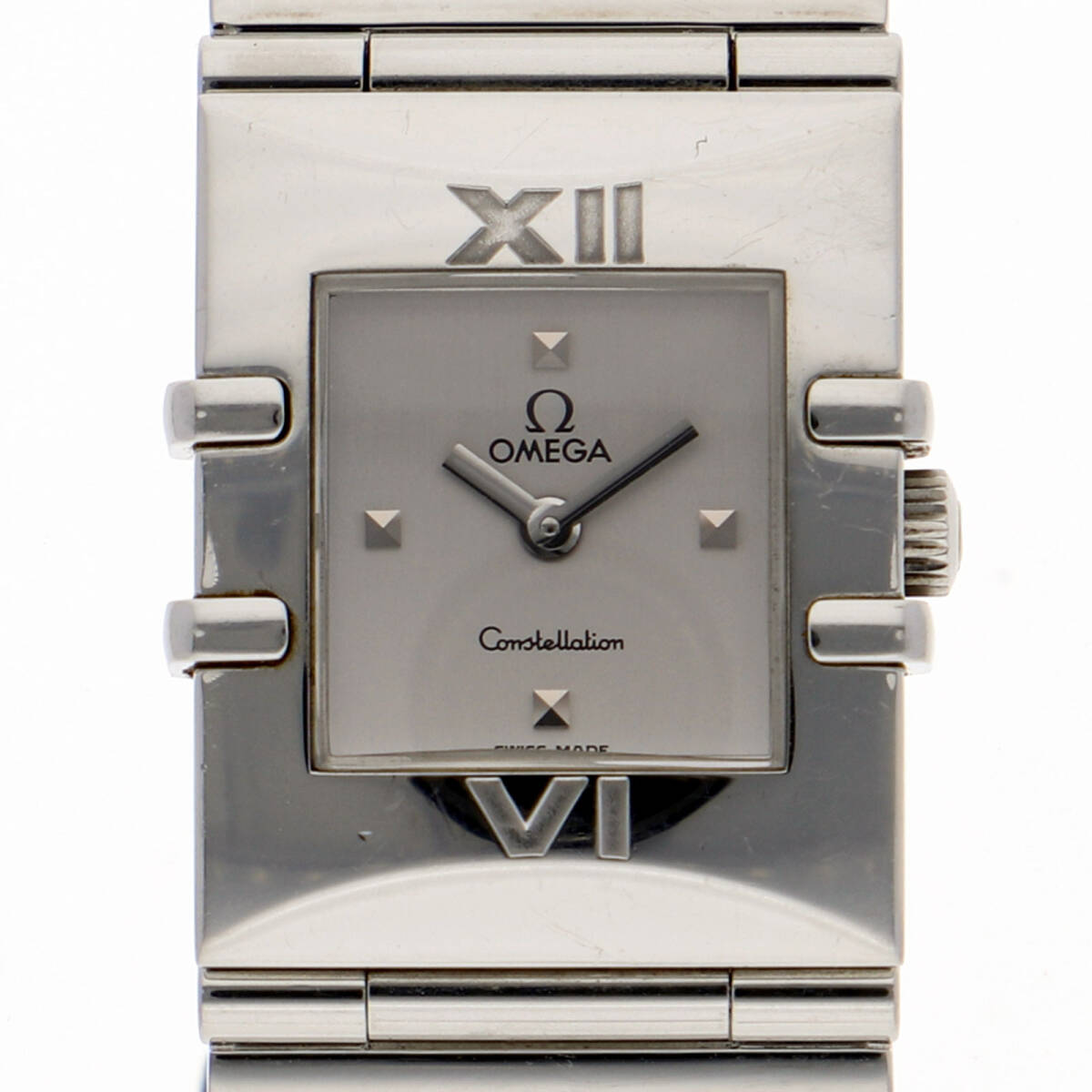 OMEGA オメガ コンステレーション シルバーダイヤル SS クオーツ レディース【130815】拍卖