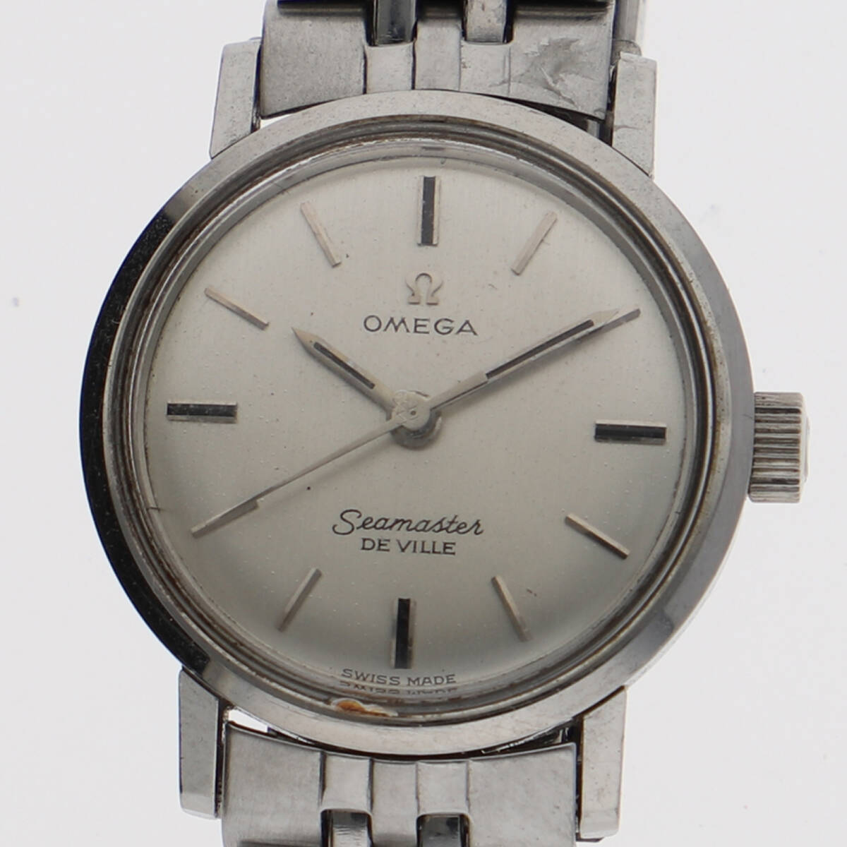 OMEGA オメガ デヴィル シーマスター シルバーダイヤル SS 手巻き レディース【131143】拍卖