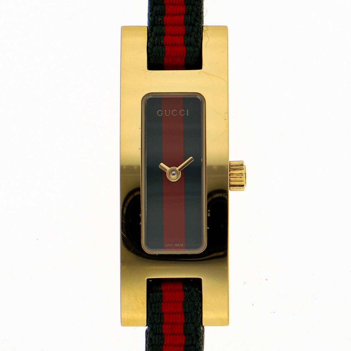 GUCCI グッチ 3900L シュリーラインダイヤル ナイロン/レザー/GF クオーツ レディース【130826】拍卖