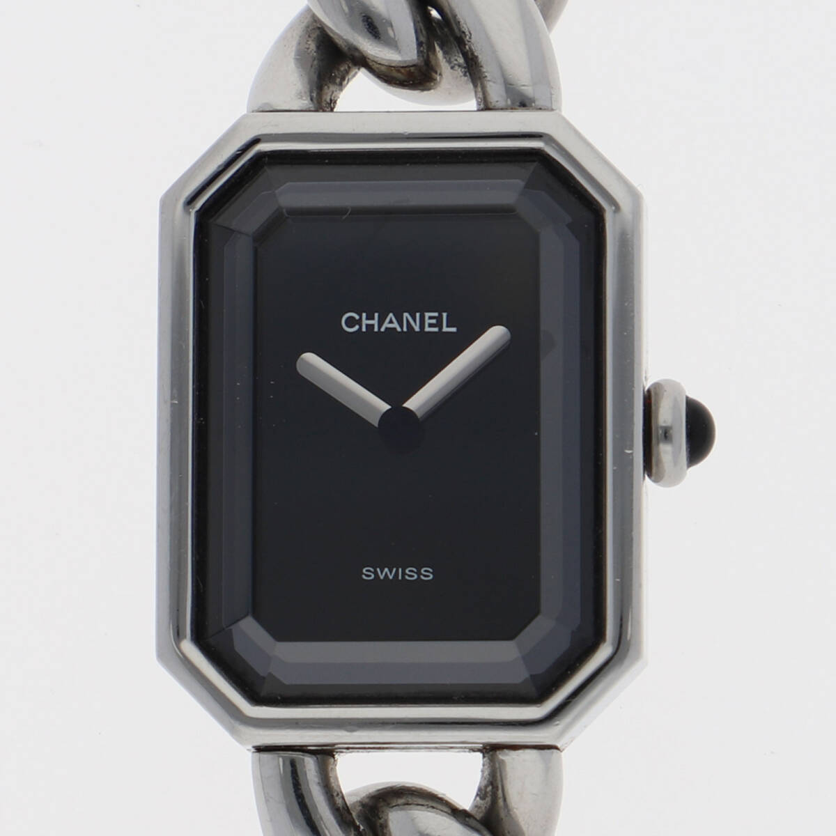 CHANEL シャネル プルミエールM ブラックダイヤル SS クオーツ レディース【130784】拍卖