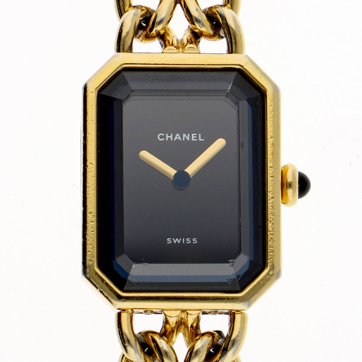 CHANEL シャネル H0001 プルミエールL ブラックダイヤル GP クオーツ レディース【129423】拍卖