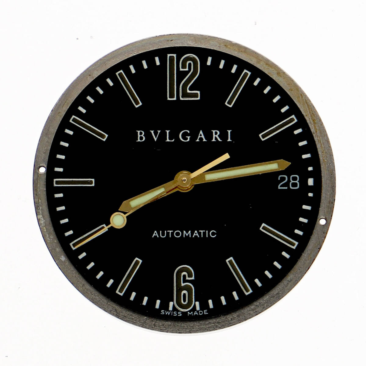 BVLGARI ブルガリ ムーブメント+文字盤 ブラックダイヤル SS 自動巻き メンズ【131292】拍卖