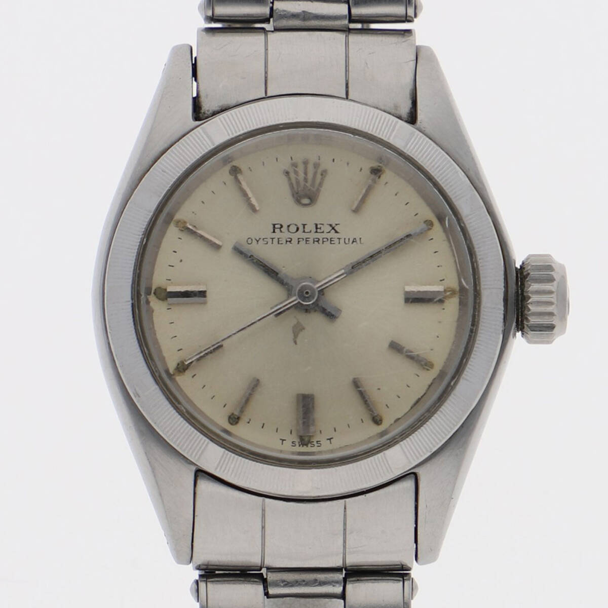 ROLEX ロレックス 6623 オイスターパーペチュアル シルバーダイヤル SS 自動巻き レディース【123595】拍卖