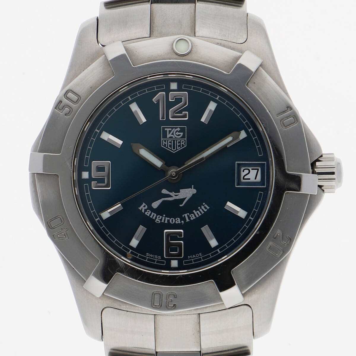 TAG HEUER タグホイヤー WN111A エクスクルーシブ グリーンダイヤル SS クオーツ メンズ【130148】拍卖