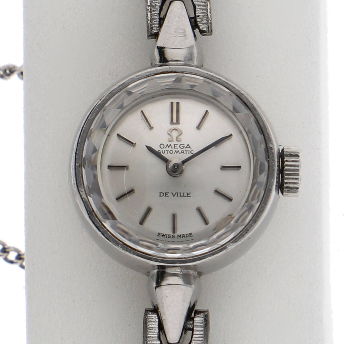 OMEGA オメガ デヴィル カットガラス シルバーダイヤル SS 自動巻き レディース【131682】拍卖