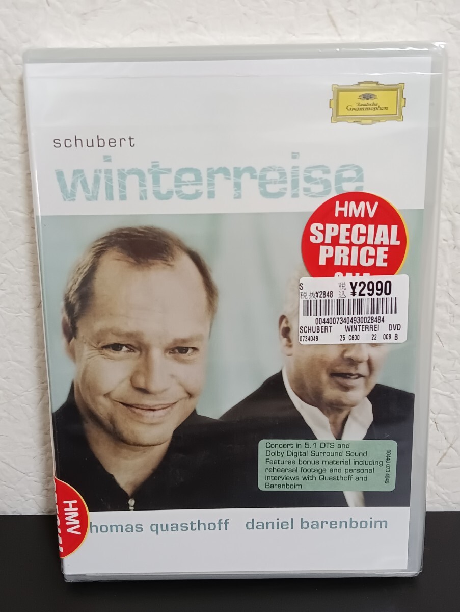 N2.2 未開封品 schubert winterreise thomas quasthoff daniel barenboim DVD クラシック拍卖