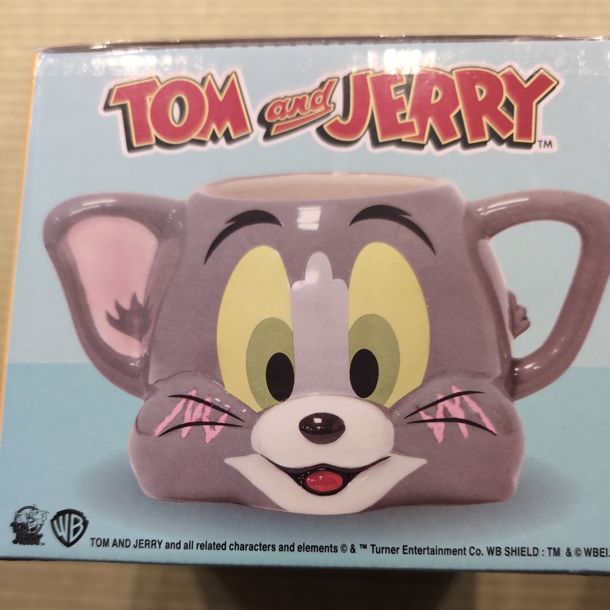 トムとジェリー★3D マグカップ トム 350ml フェイス ダイカットマグ拍卖