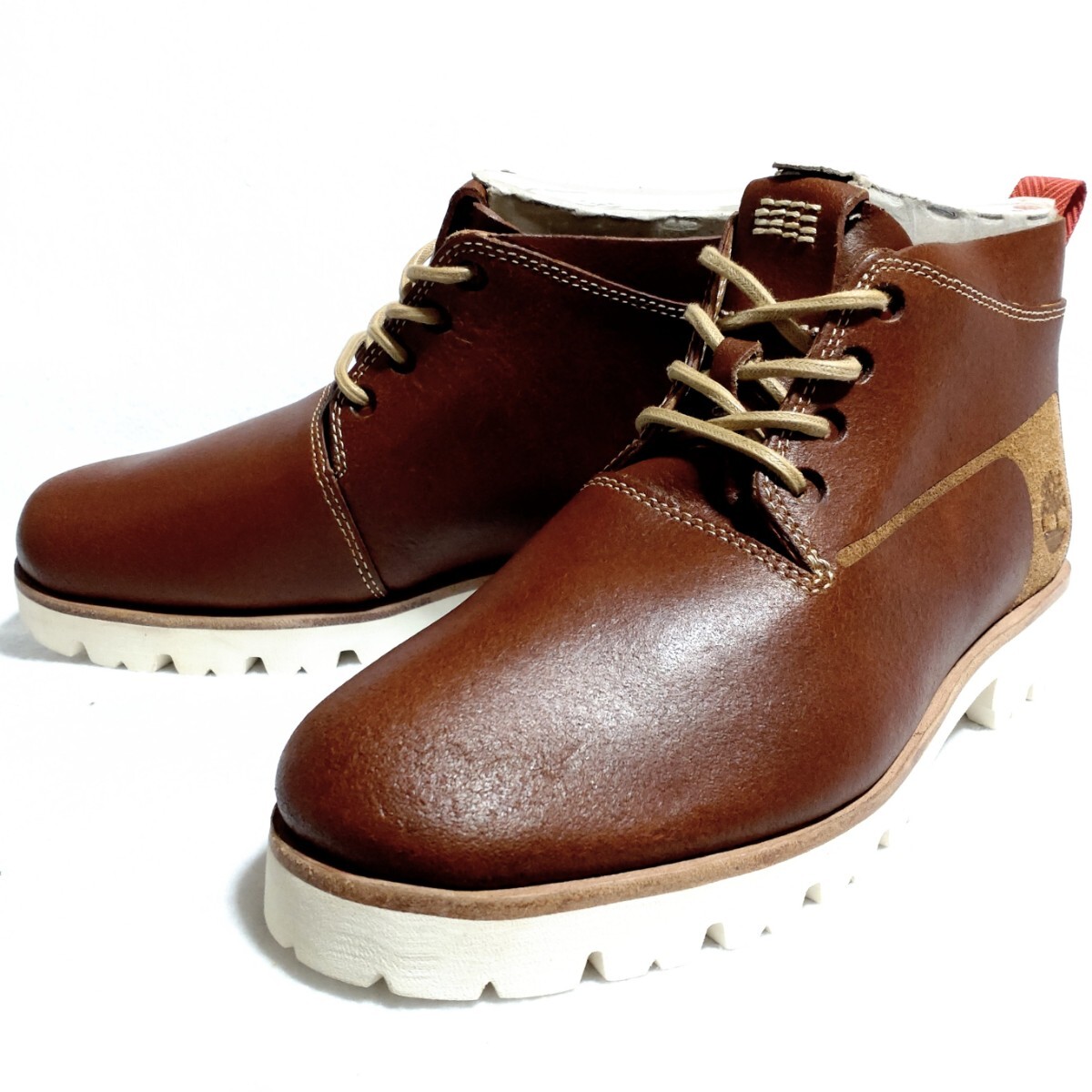 特価/未使用【US8W/L=26.0cm】Timberland/KINGSPT PT CHKA MD/ティンバーランド/キングスポイント/本革/チャッカ/ブーツ/brown拍卖