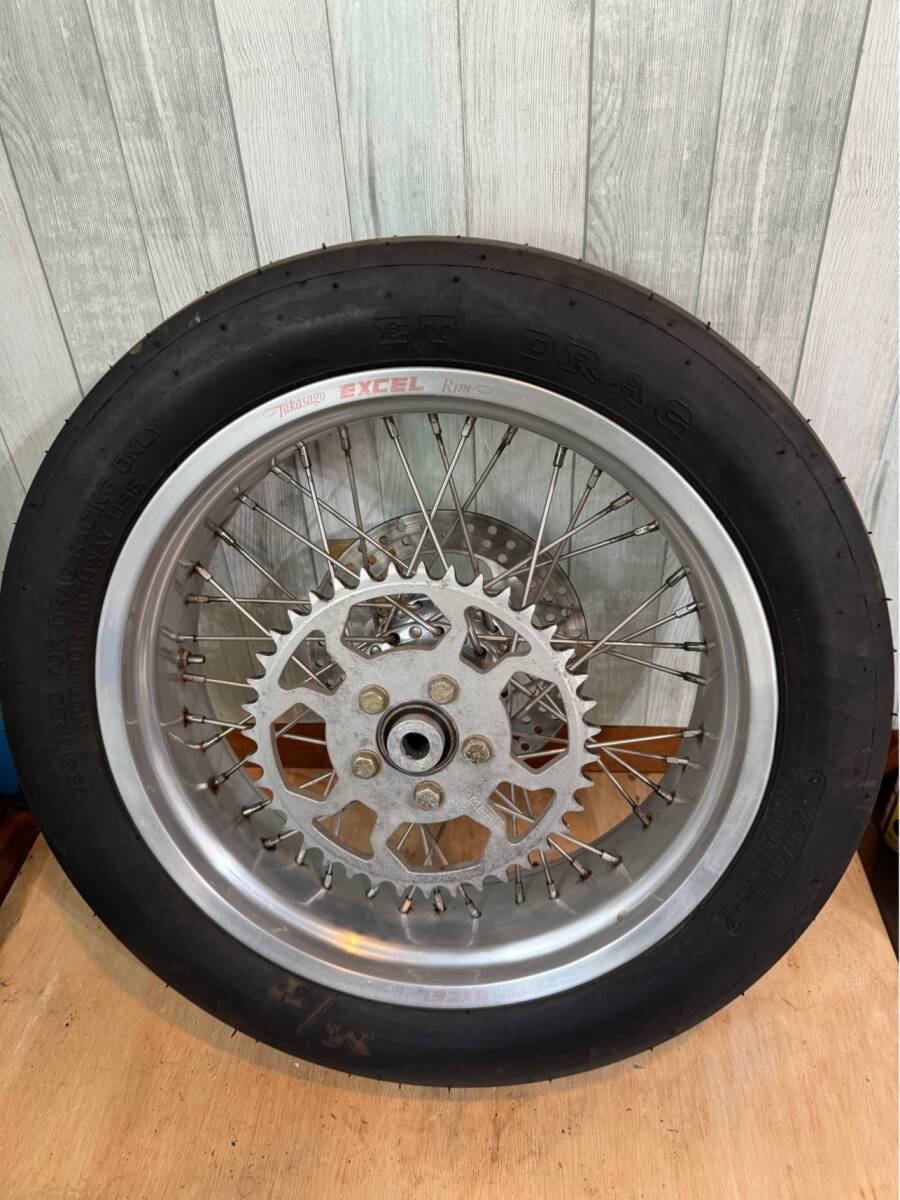 レア Z1 Z2 Z系 ドラッグレース用 リアタイヤ エクセルリム 超ワイド 中古美品 拍卖