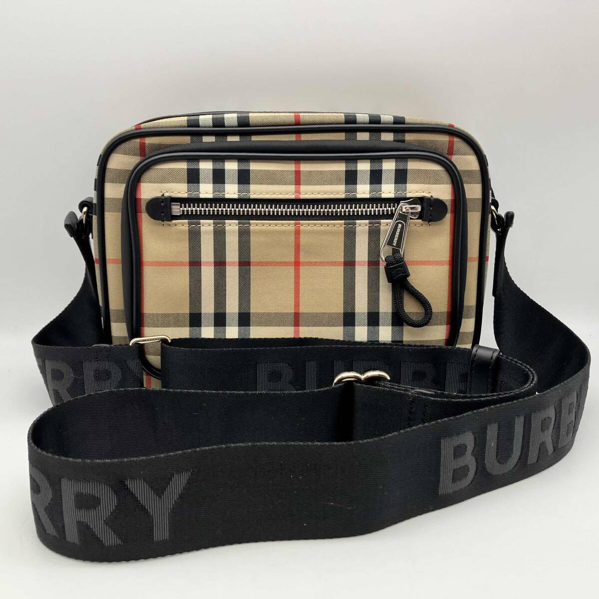 BURBERRY VINTAGE CHECK LEATHER CROSSBODY BAG バーバリー ヴィンテージ チェック ノバチェック クロス ボディバッグ 8010152拍卖